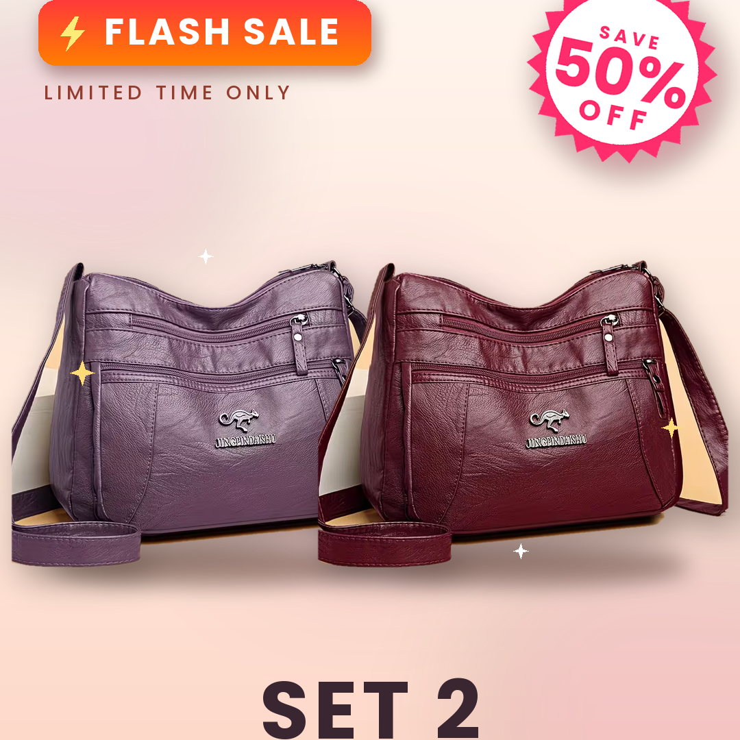 🔥 FLASH SALE: 50% OFF! ✨Women's Leather Crossbody Bag – Versatile Multi-Function Purse for Everyday Use