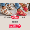 Set 2 (Off White+Red) 50% OFF